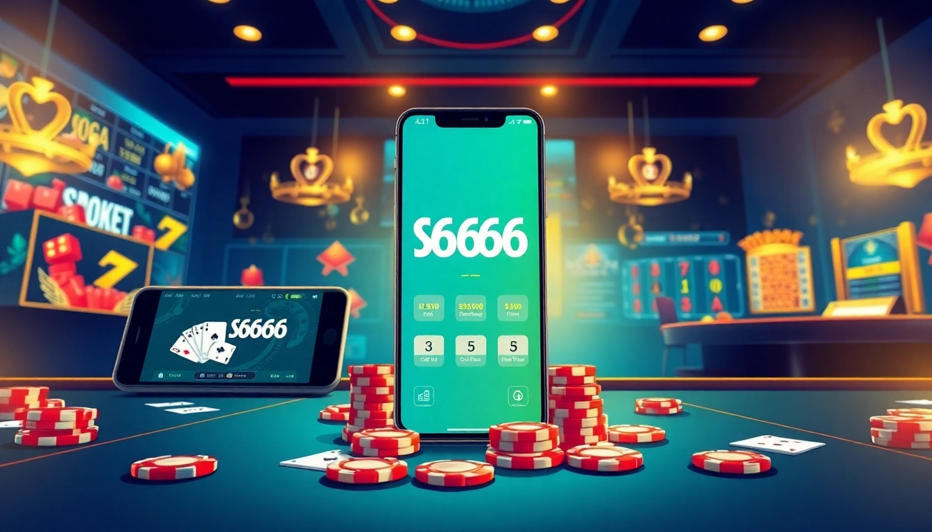 S666.nyc online betting platform showcasing vibrant casino games and mobile app interface.