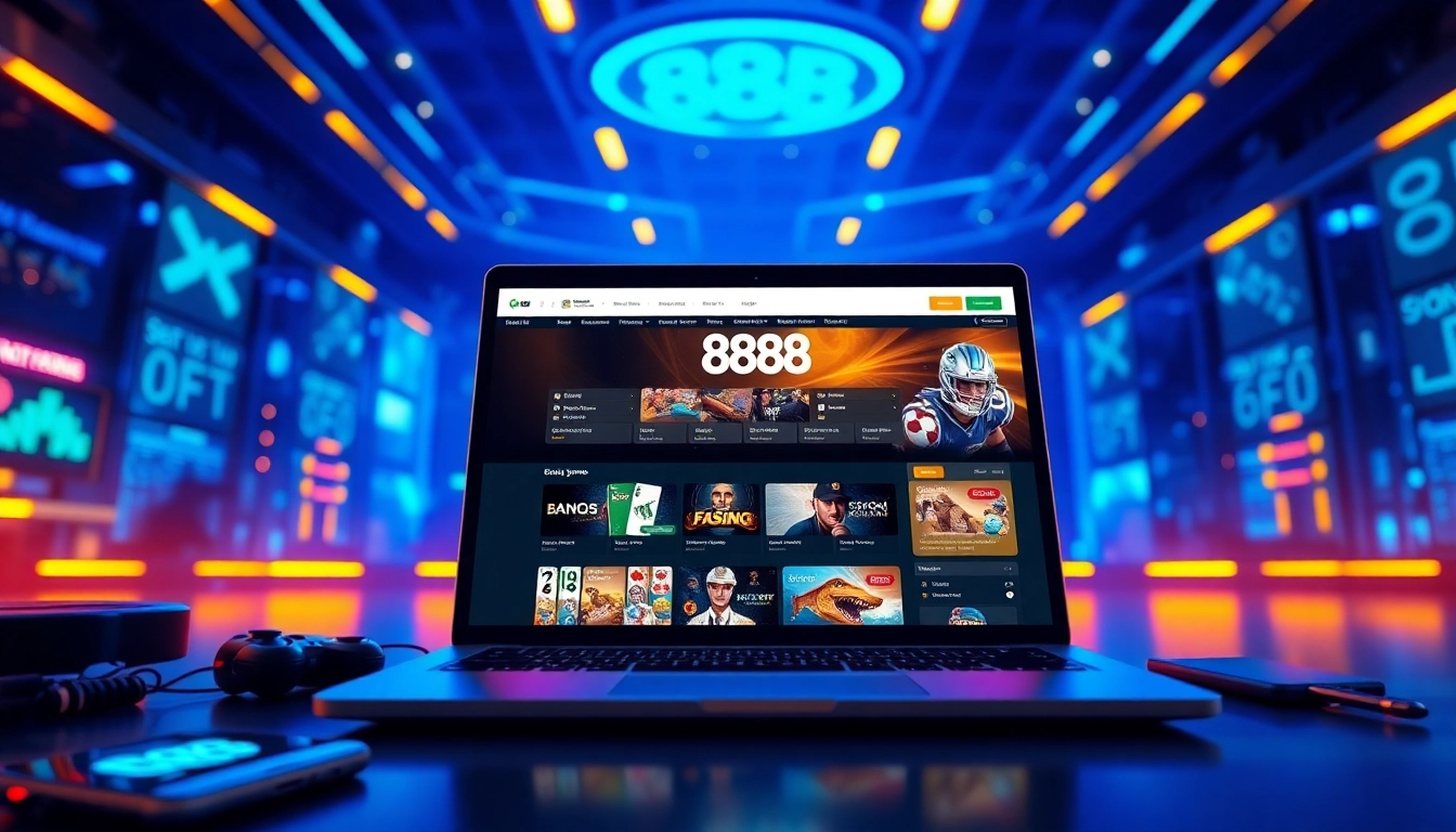 Experience the 888b.rodeo interface showcasing online betting options in a vibrant, inviting setting.