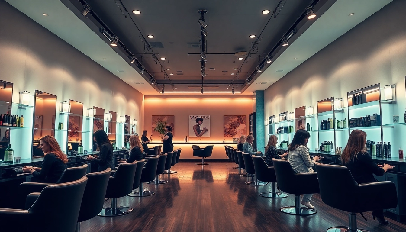 Transform your look at Omnia Salon, where expert stylists create stunning hairstyles with Aveda products.