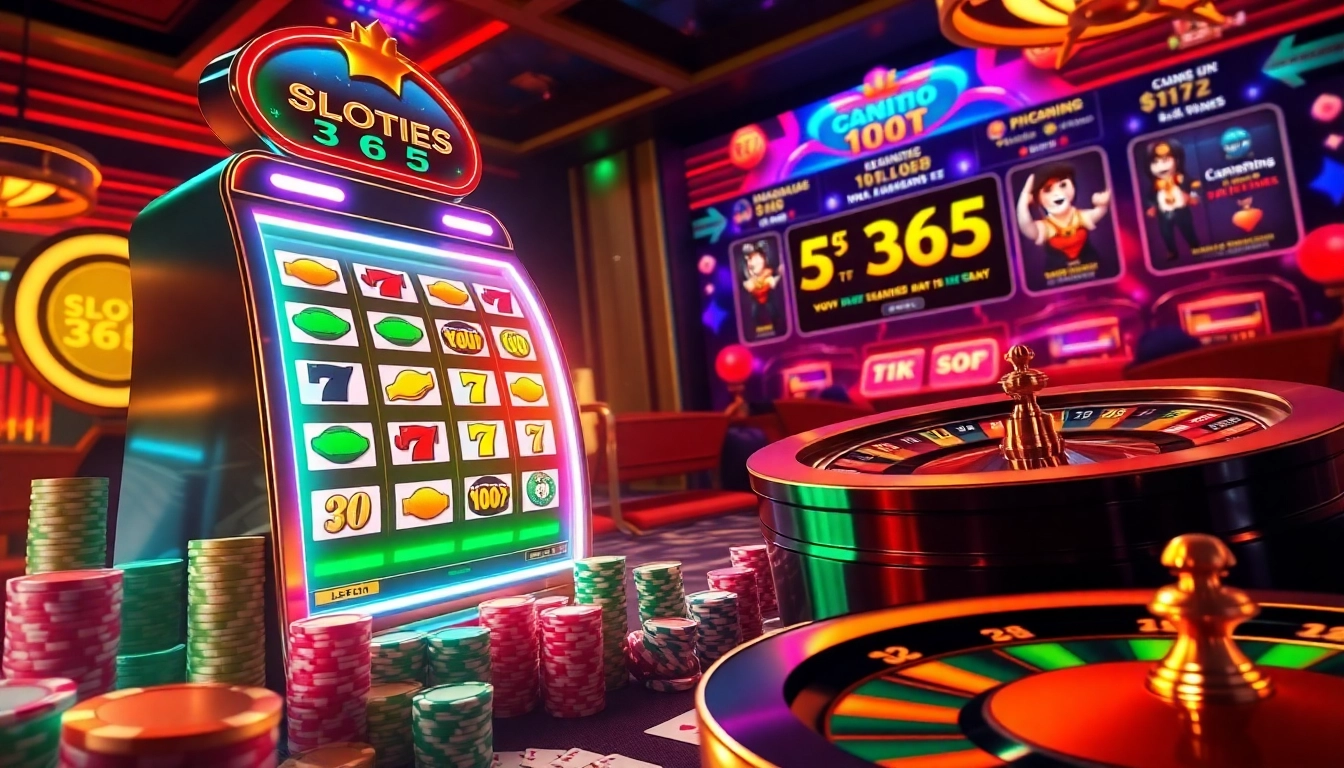 Experience the thrill of slot 365 at a vibrant casino with immersive slot machines.