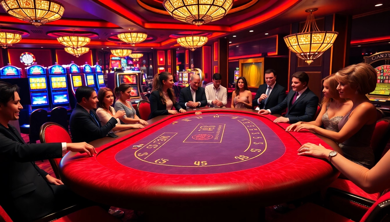 Players enjoy a thrilling game at the C168 casino table, surrounded by excitement.