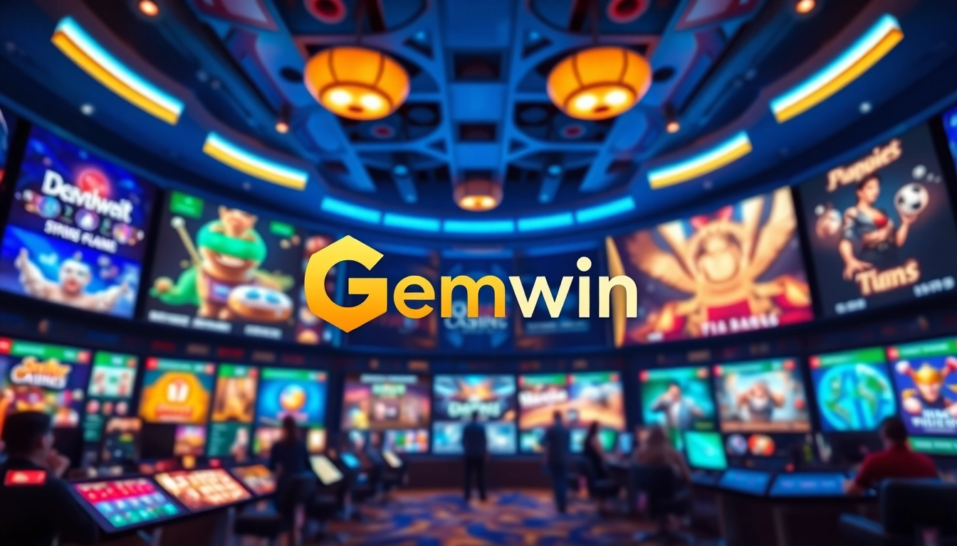 Engaging Gemwin gaming environment showcasing vibrant gaming options and user-friendly interface.
