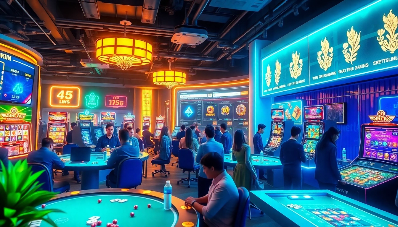 Experience the excitement of online gambling at https://nhatvip.support/, featuring diverse games, vibrant visuals, and a thrilling atmosphere.